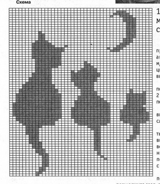 Филейное вязание крючком схемы котики