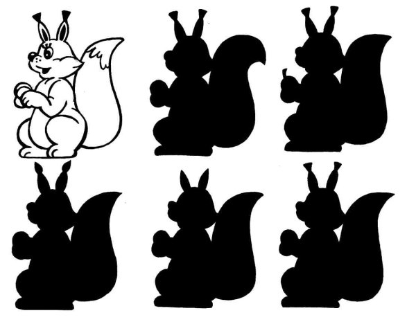 Силуэтные изображения предметов