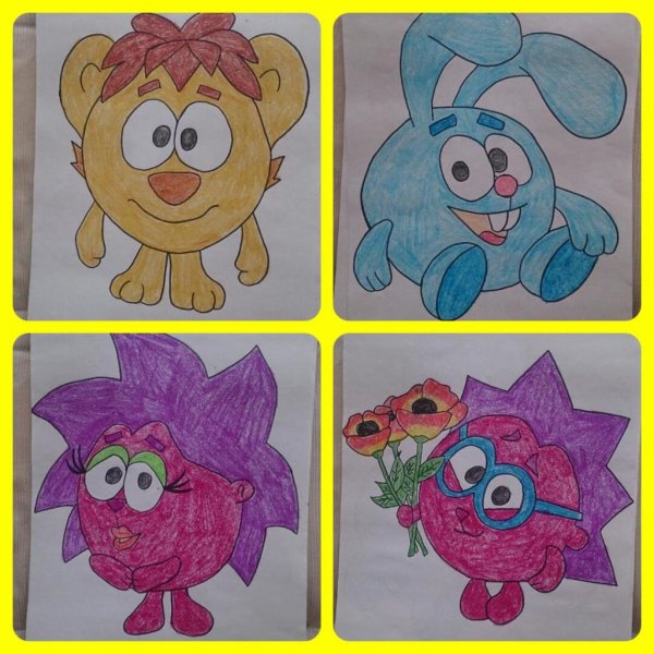 Смешарики для рисования