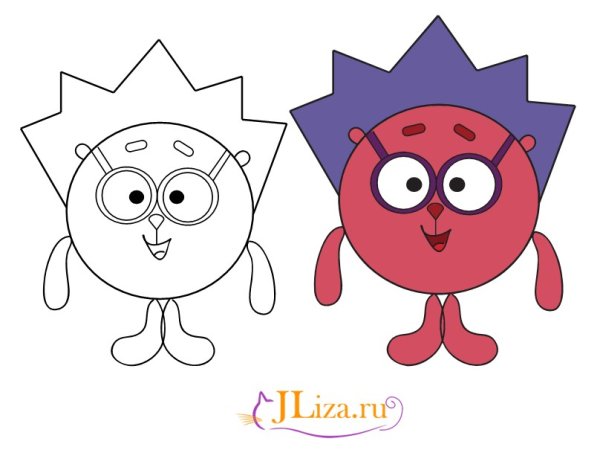 Нарисовать смешариков