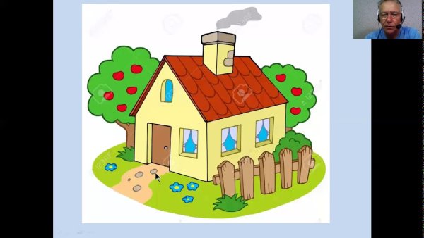 Дачный домик мультяшный