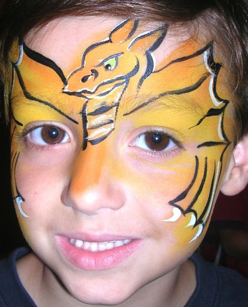 Аквагрим дракон