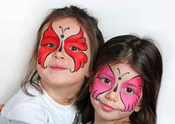 Грим на лице для детей легкие