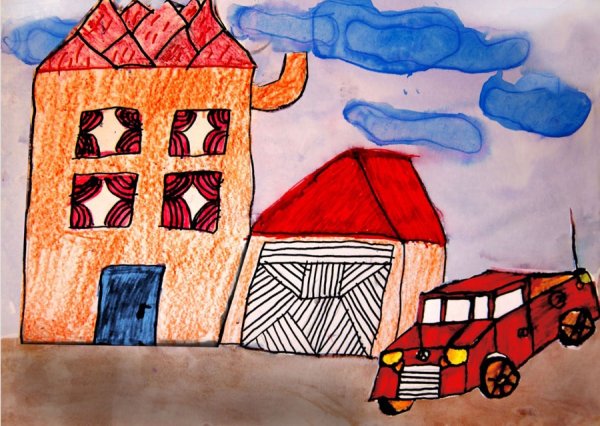 Рисование на тему дом