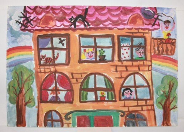 Рисование на тему дом