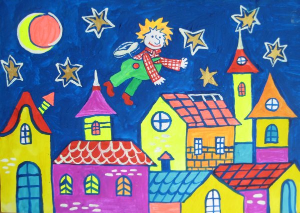 Сказочный город изо