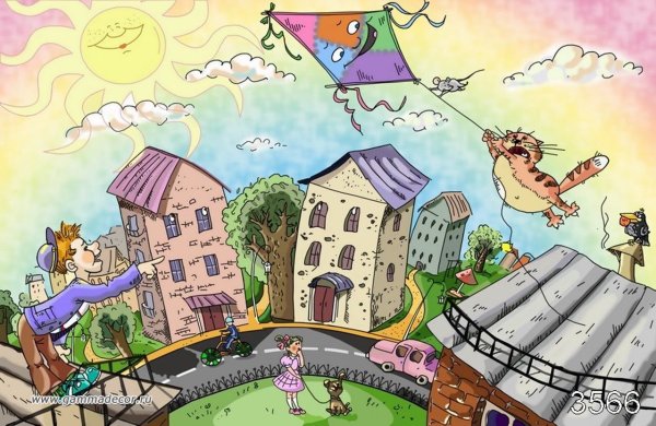 Сказочный город с жителями