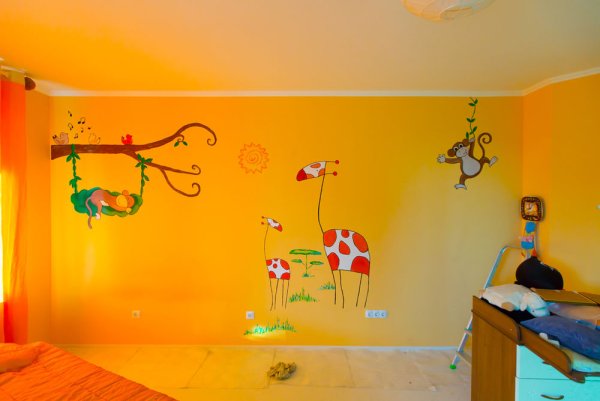 Краска для стен в детский сад