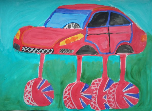 Транспорт будущего рисование