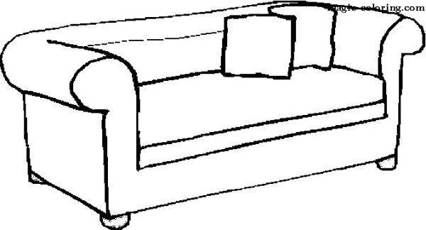 Нарисовать диван