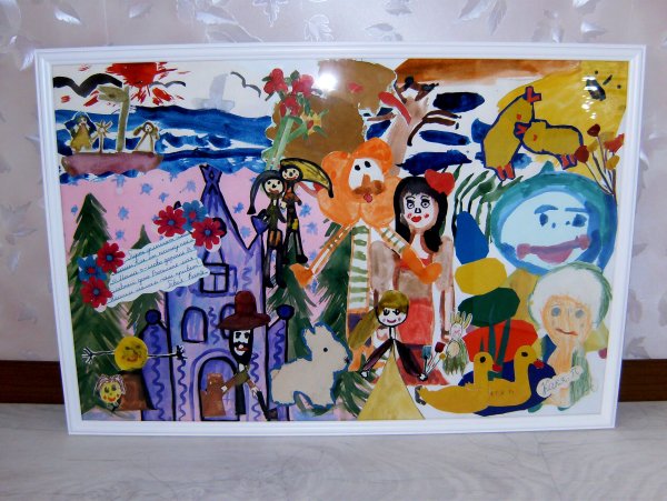 Детские рисунки коллаж