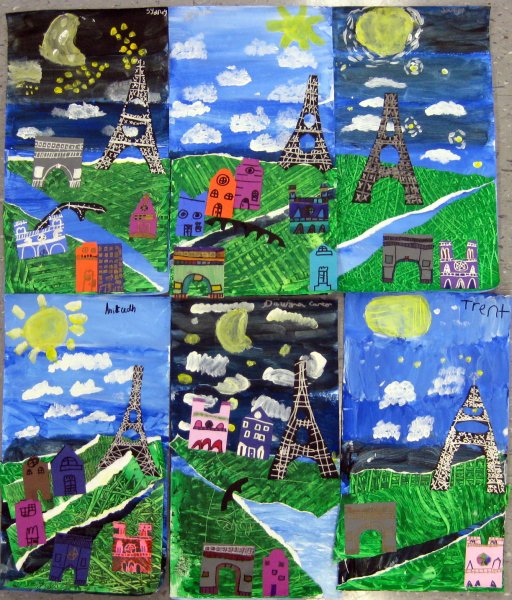 Коллаж из детских рисунков