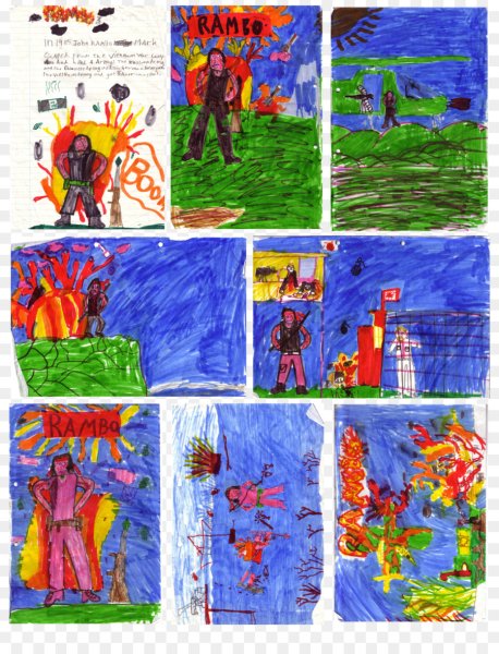 Коллаж детский рисунок