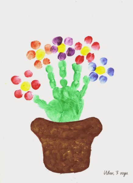 Рисование ладошками для детей