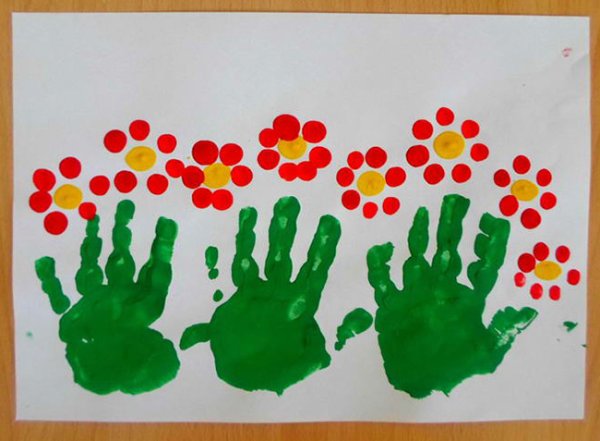 Рисование ладошками для детей