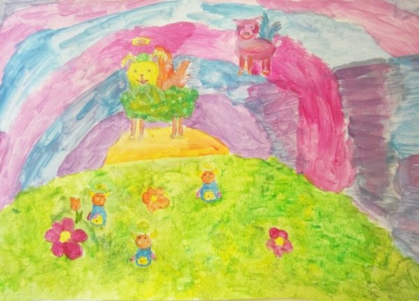 Путешествие Алисы детские рисунки