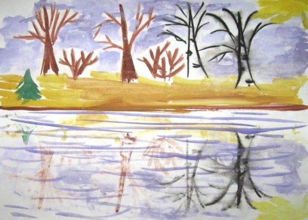 Монотипия береза