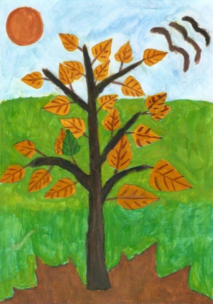 Рисование ранняя осень