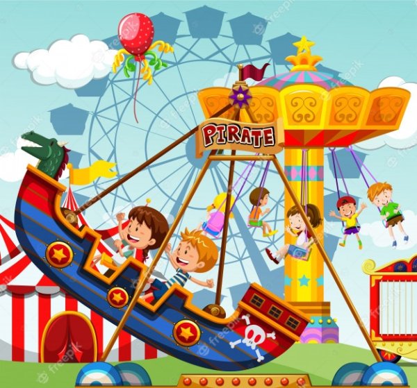 Мультяшные аттракционы