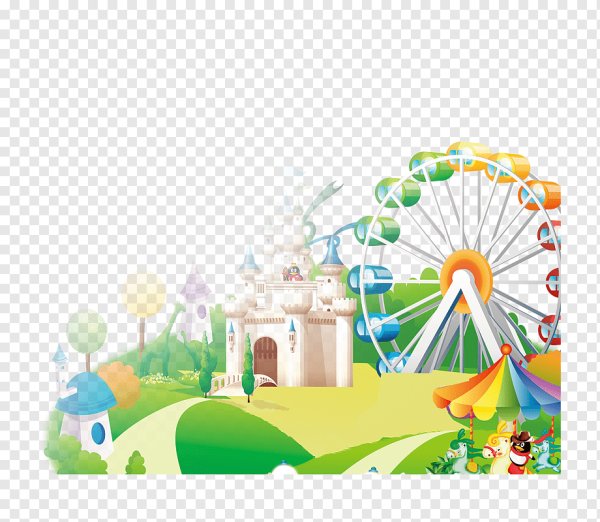 Парк развлечений мультяшный