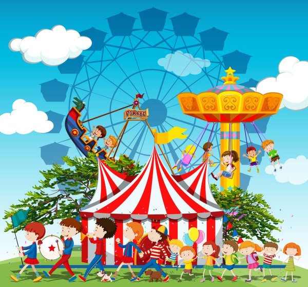 Аттракционы иллюстрации