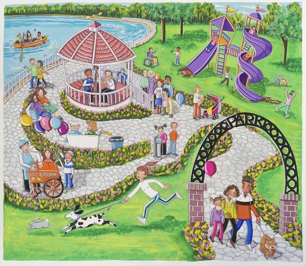 Рисунок парка