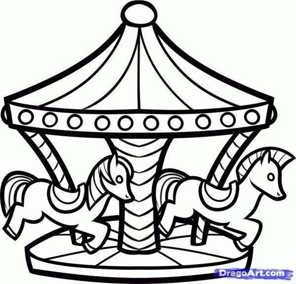 Карусель мультяшная