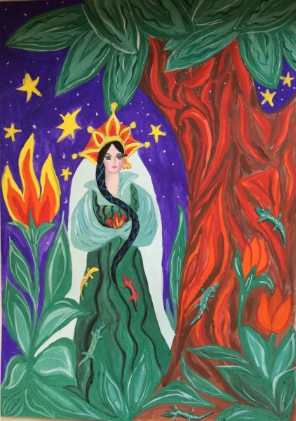 Иллюстрации к хозяйке медной горы Бажова