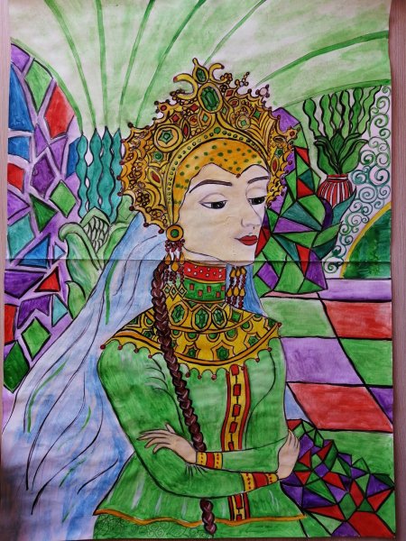 Каменный цветок Бажов раскраска