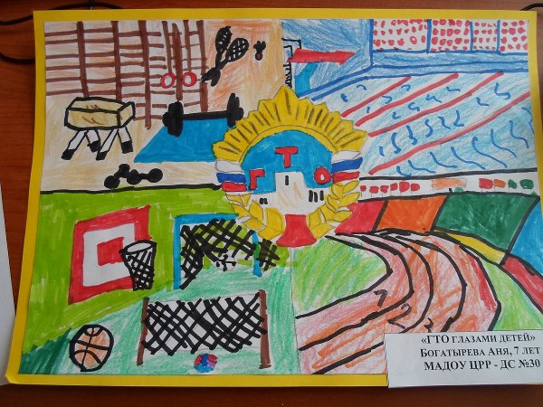 ГТО глазами детей рисунки