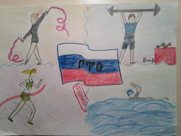 ГТО рисунок на конкурс