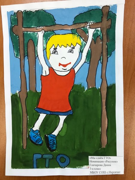 ГТО рисунок на конкурс