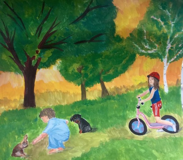 Прогулка рисунок