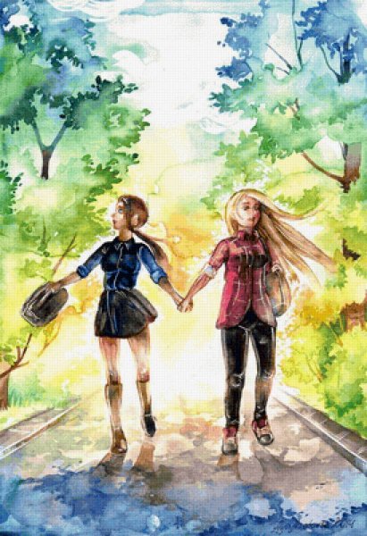 Прогулка с подругой