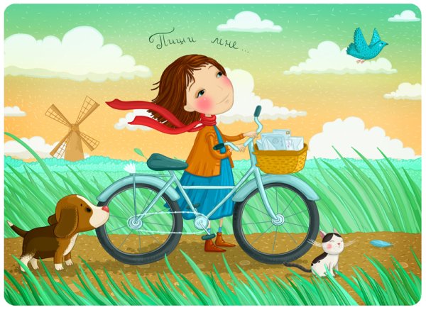 Велосипед иллюстрация