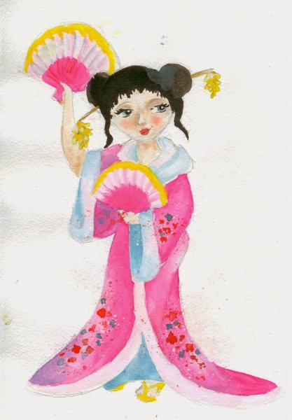 Рисунок китаянки изо 5 класс