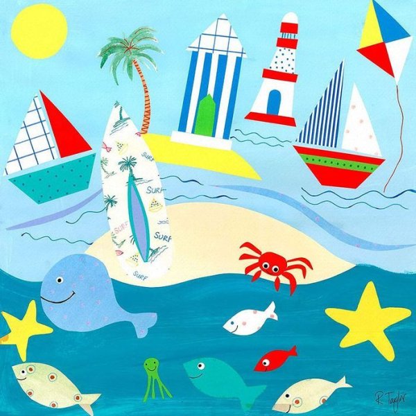 Детские рисунки океан