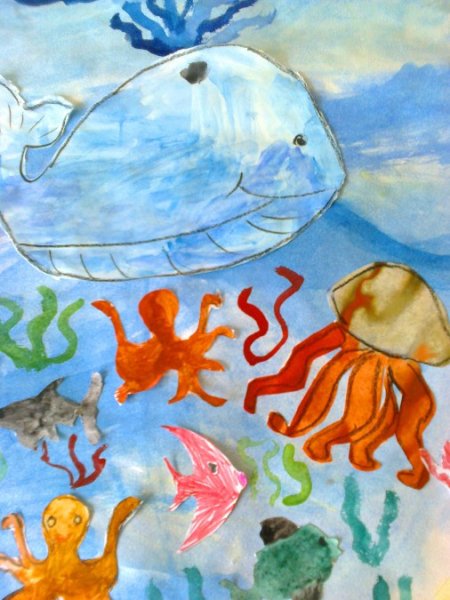Рисование на тему обитатели морей и океанов