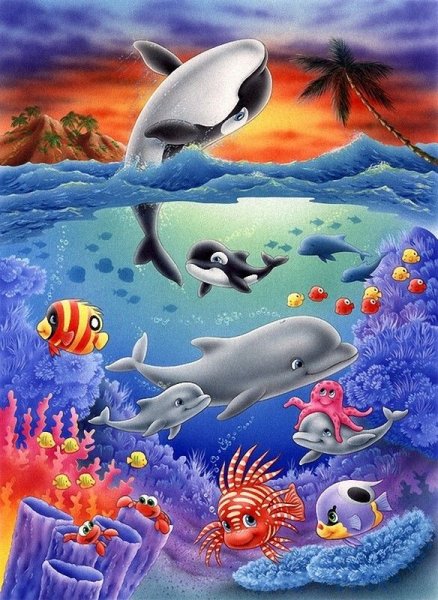 Подводный мир для дошкольников