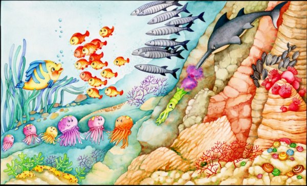 Рисование Морское дно