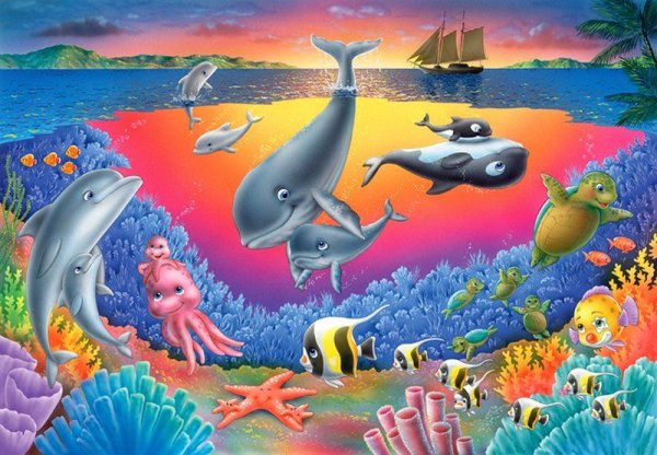 Обитатели морского дна для детей