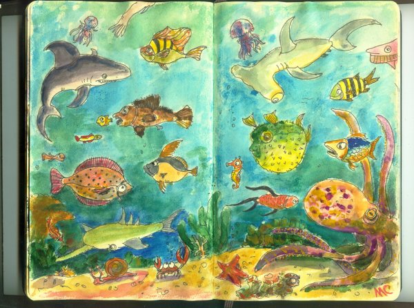 Обитатели морского дна для детей