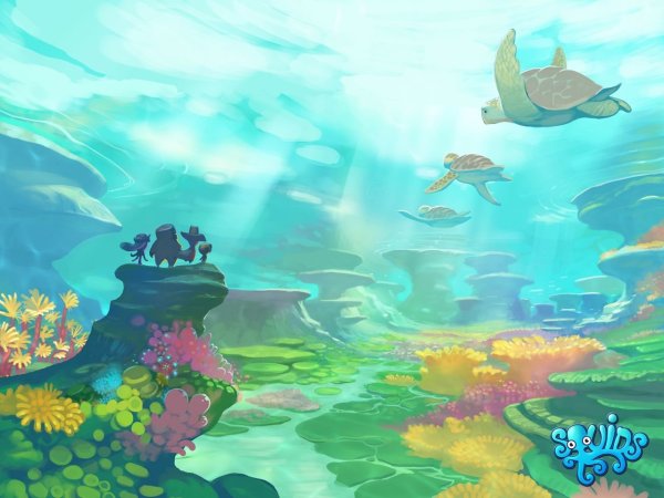 Подводный мир мультяшный