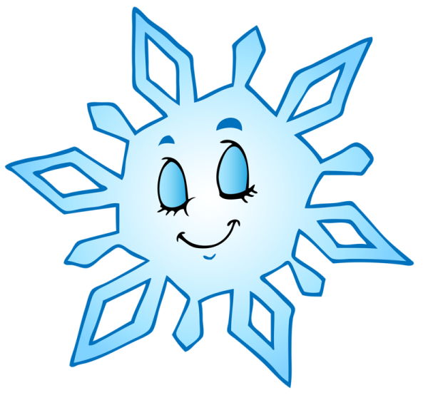 Снежинки мультяшные