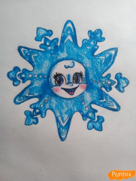 Снежинки с глазками
