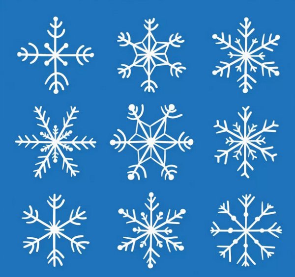 Рисование снежинки