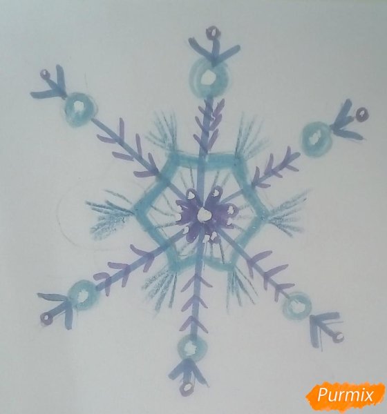 Снежинки для рисования с детьми