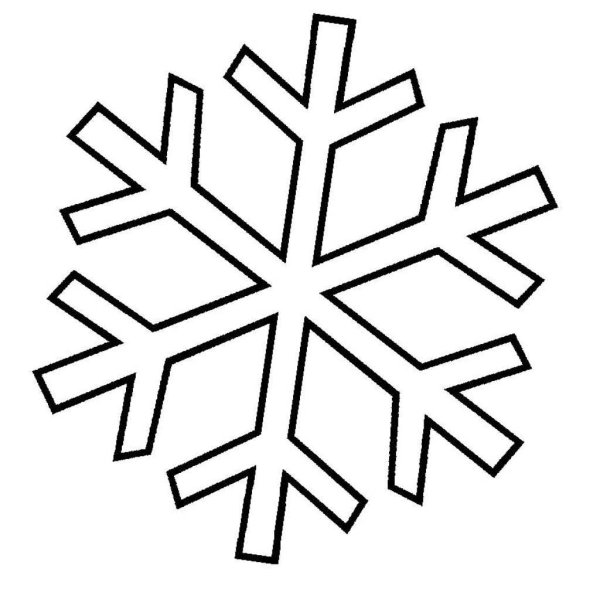 Снежинка раскраска