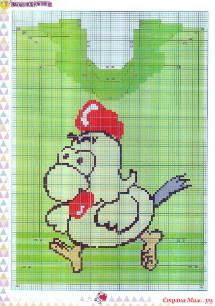 Флаундер вышивка крестом