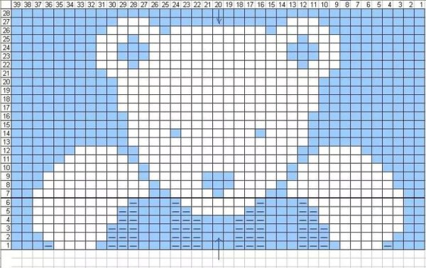 Рисунок для детского свитера спицами